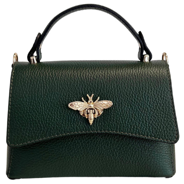 MODARNO - Women's shoulder bag in genuine leather with Ape closure