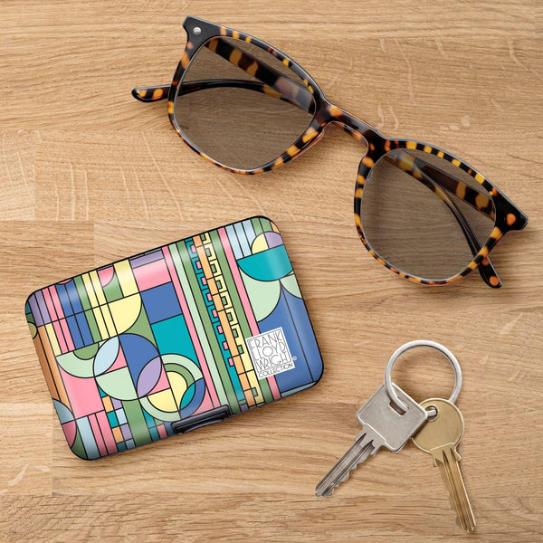 RainCaper - Frank Lloyd Wright Saguaro Forms RFID Hard Travel Wallet