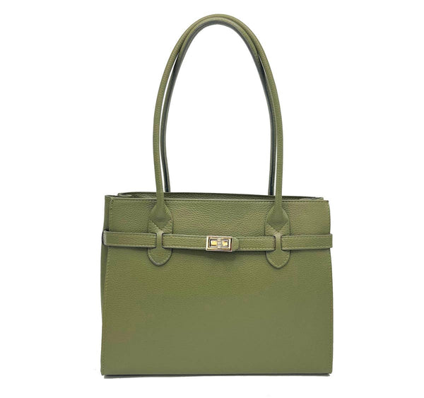 Suie Valentini srl - Genuine leather shoulder bag, for women, made in Italy, art. 112429