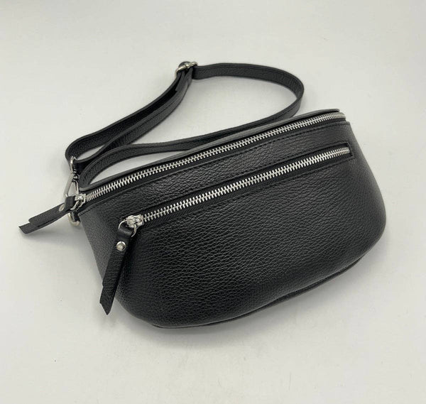 Suie Valentini srl - Genuine leather fanny pack, Made in Italy, art. 112467