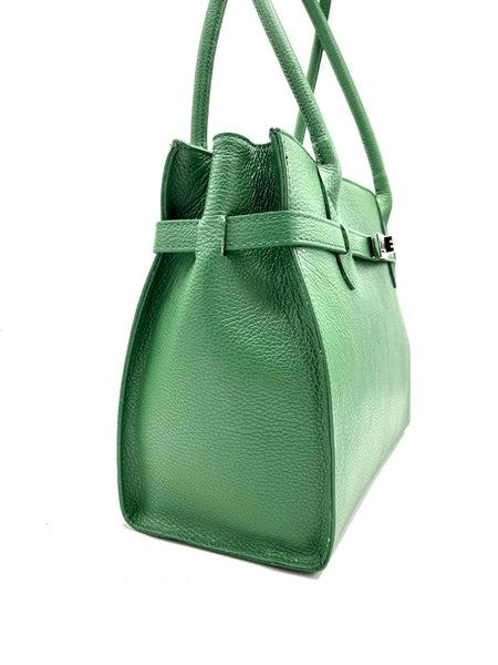 Suie Valentini srl - Genuine leather shoulder bag, for women, made in Italy, art. 112429