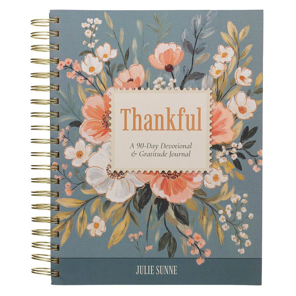 Christian Art Gifts - Thankful, A 90-Day Devotional Gratitude Journal HC Spiral