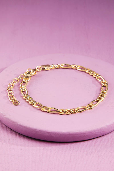 Urbanista - 18K Gold Figaro Chain Bracelet