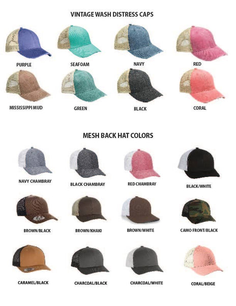 MT Brand Apparel - Fish Leather Patch Hat - Customizable