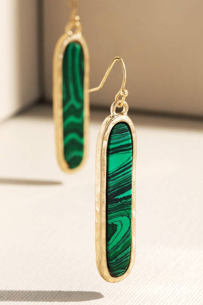 Urbanista - Metal Bar Earring with Stone