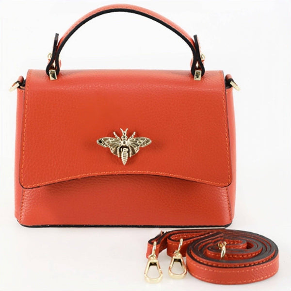 MODARNO - Women's shoulder bag in genuine leather with Ape closure