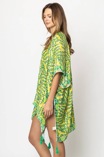 Hana - Abstract Print Summer Kimono Cover Up