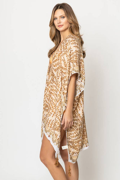 Hana - Abstract Print Summer Kimono Cover Up