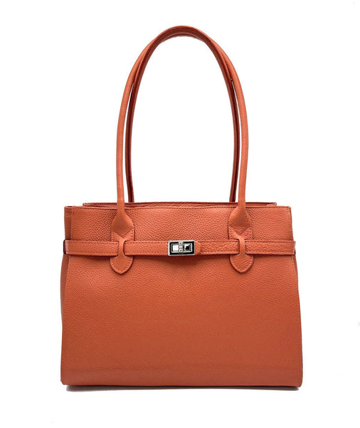 Suie Valentini srl - Genuine leather shoulder bag, for women, made in Italy, art. 112429