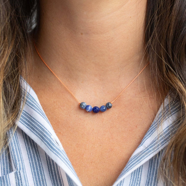 SoulKu - Sodalite Big Wishes Necklace for Confidence
