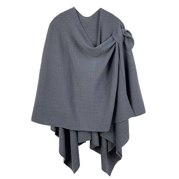 Fashion City - Solid Ruana with Shoulder Strap