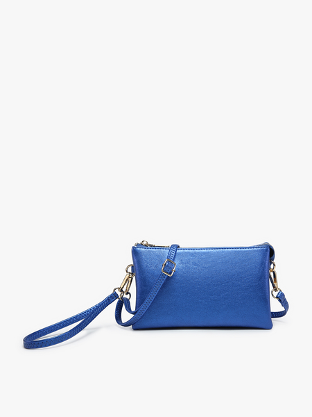 Jen & Co. - M013 Riley Monogrammable 3 Compartment Crossbody/Wristlet