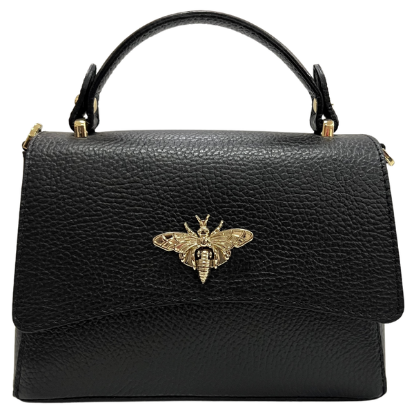 MODARNO - Women's shoulder bag in genuine leather with Ape closure
