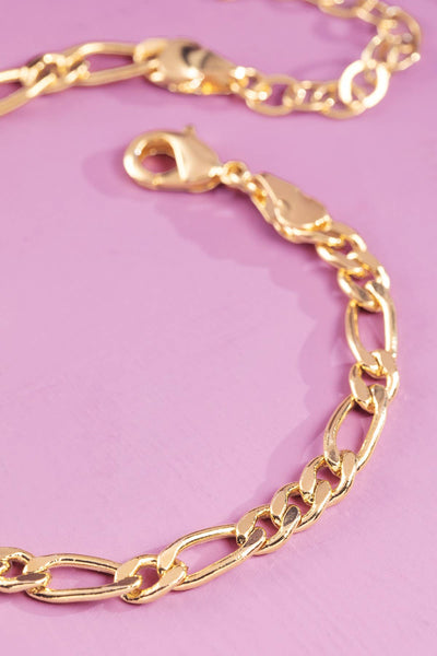 Urbanista - 18K Gold Figaro Chain Bracelet