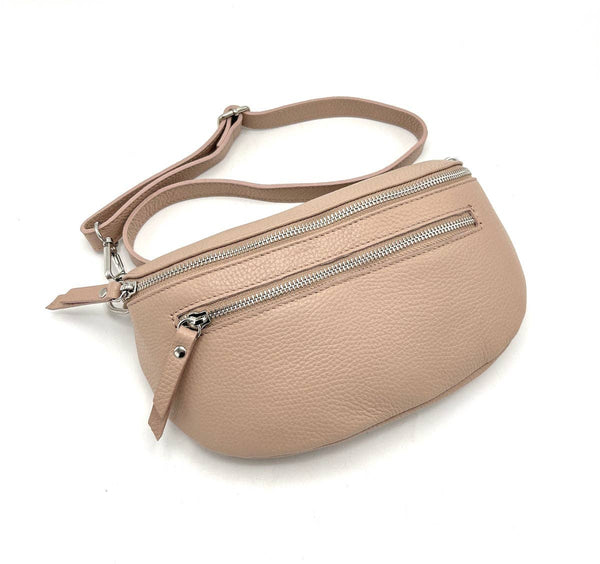 Suie Valentini srl - Genuine leather fanny pack, Made in Italy, art. 112467