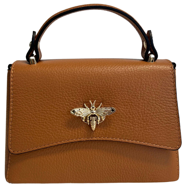 MODARNO - Women's shoulder bag in genuine leather with Ape closure