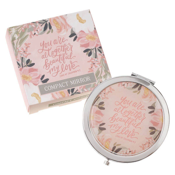 Christian Art Gifts - Mirror Compact You Are Altogether Beautiful My Love Song 4:7