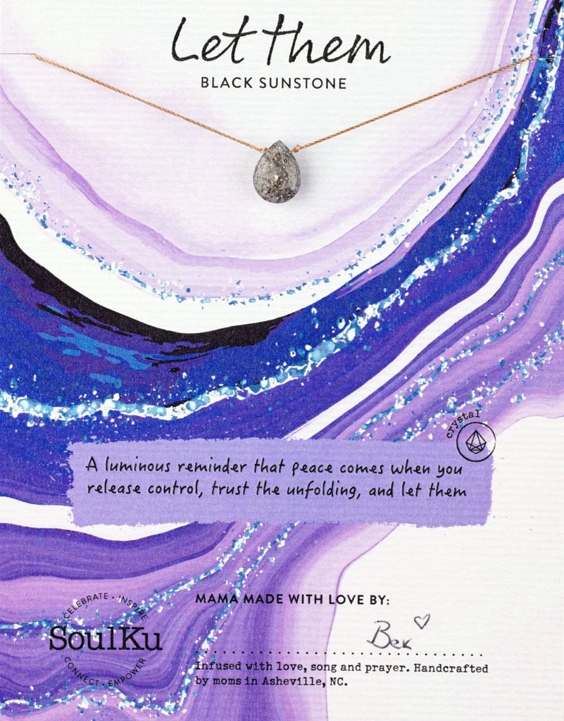 SoulKu - *LTE Black Sunstone Let Them Necklace