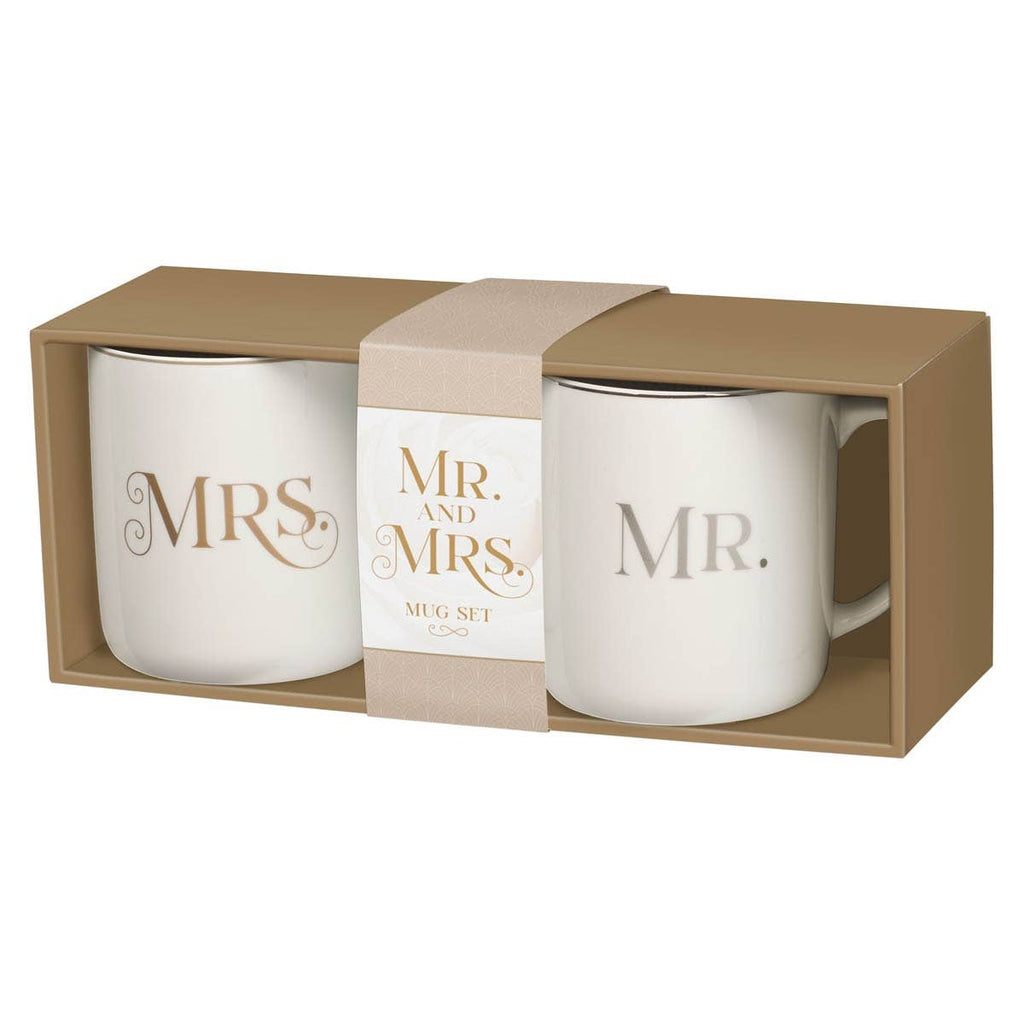 Christian Art Gifts - Mug Set 2pc Mr. & Mrs. 1 Cor. 13:4