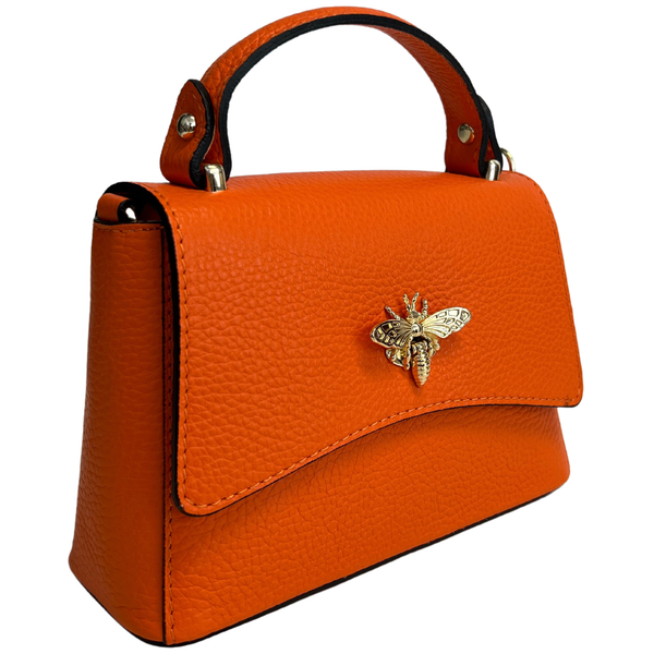 MODARNO - Women's shoulder bag in genuine leather with Ape closure