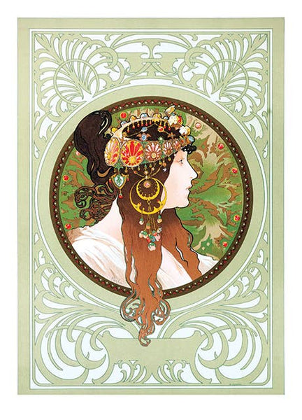 Laughing Elephant - Alphonse Mucha - Everyday Boxed Cards