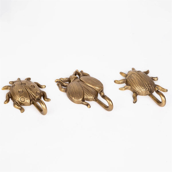 Audrey's Home & Gift - Cast Iron Gold Bug Hook (3 Styles) (Pk/06 Ast)