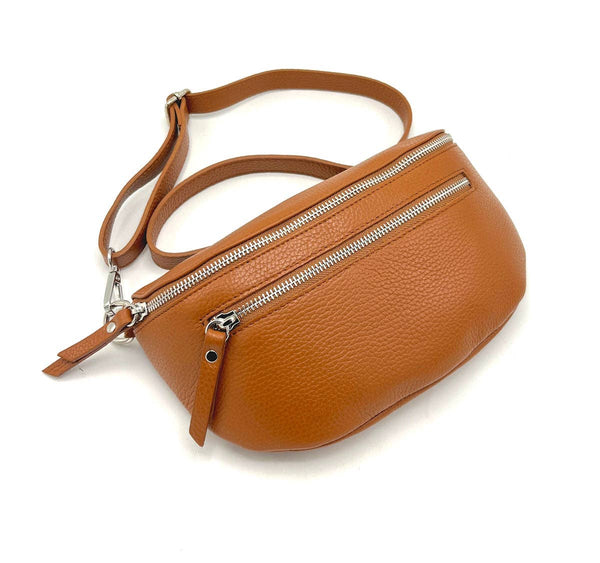 Suie Valentini srl - Genuine leather fanny pack, Made in Italy, art. 112467
