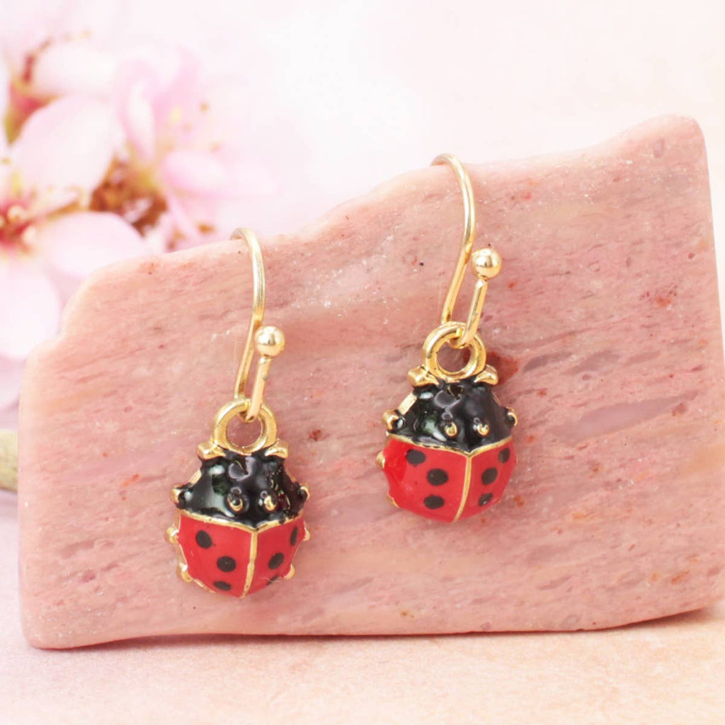 ZAD - Make a Wish Ladybug Earrings