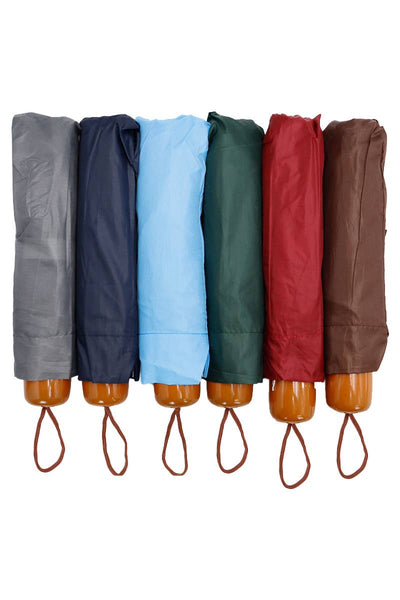Cap Zone - Solid 8-panel 3-fold Manual Compact Umbrella