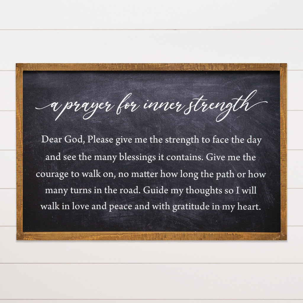 Audrey's Home & Gift - Sign - Prayer For Inner Strength (PC)