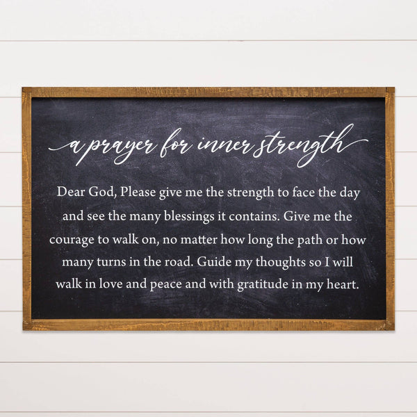 Audrey's Home & Gift - Sign - Prayer For Inner Strength (PC)