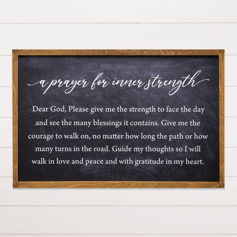 Audrey's Home & Gift - Sign - Prayer For Inner Strength (PC)