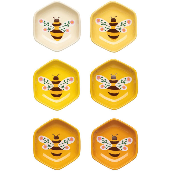 Now Designs by Danica - Bee Garden Pinch Bowls Set of 6