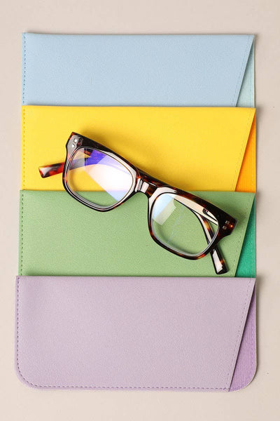 Fashion City - Two Tone Glasses Pouch Eyewear Sleeves