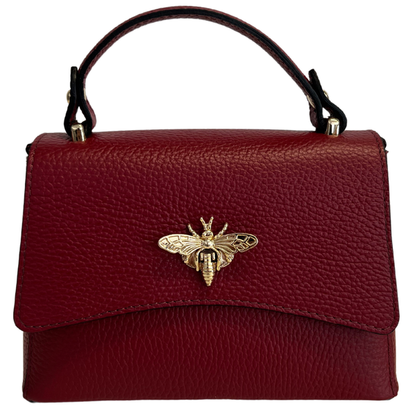 MODARNO - Women's shoulder bag in genuine leather with Ape closure
