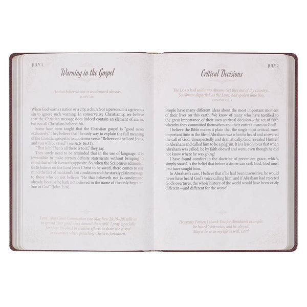 Christian Art Gifts - Devotional Pursuing God LP Faux leather