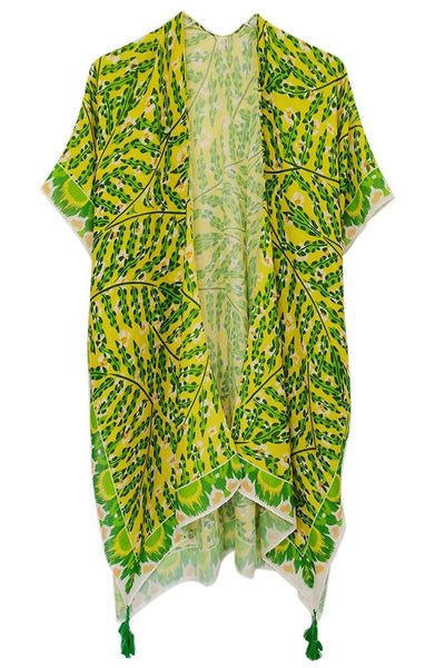 Hana - Abstract Print Summer Kimono Cover Up