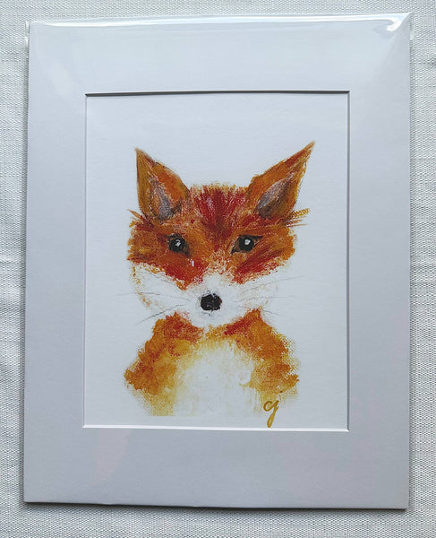 claire jordan - Heirloom Fox Nursery Art Print