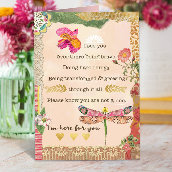 Kelly Rae Roberts - Here For You Encouragement Card