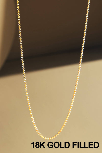 Urbanista - 18K Gold Filled Ball Bead Chain Necklace
