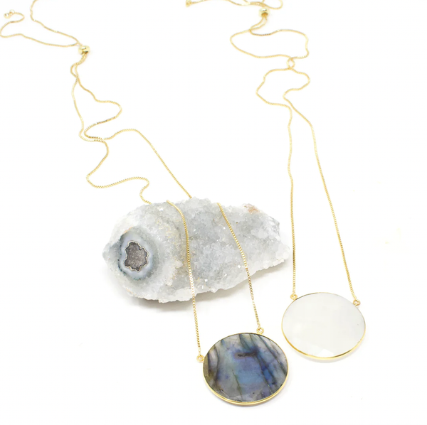 Crafts & Love - Moe Necklace - Adjustable: Aqua