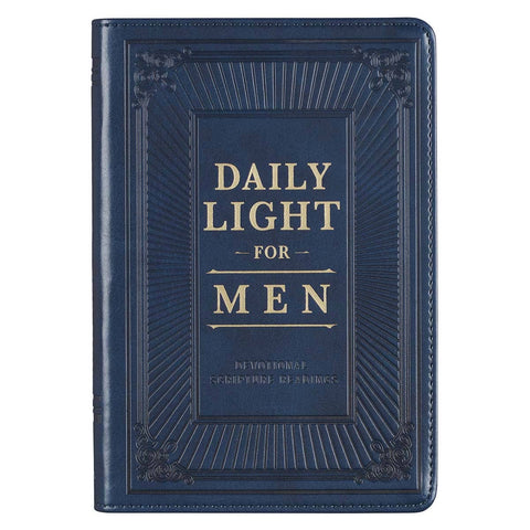 Christian Art Gifts - Devotional Daily Light for Men Faux Leather