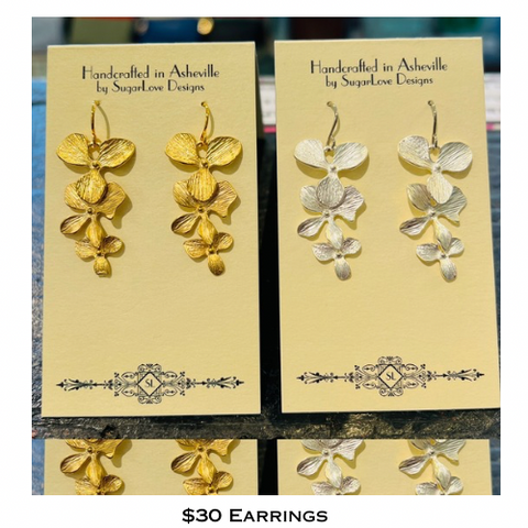 SugarLove Designs, Orchid earrings