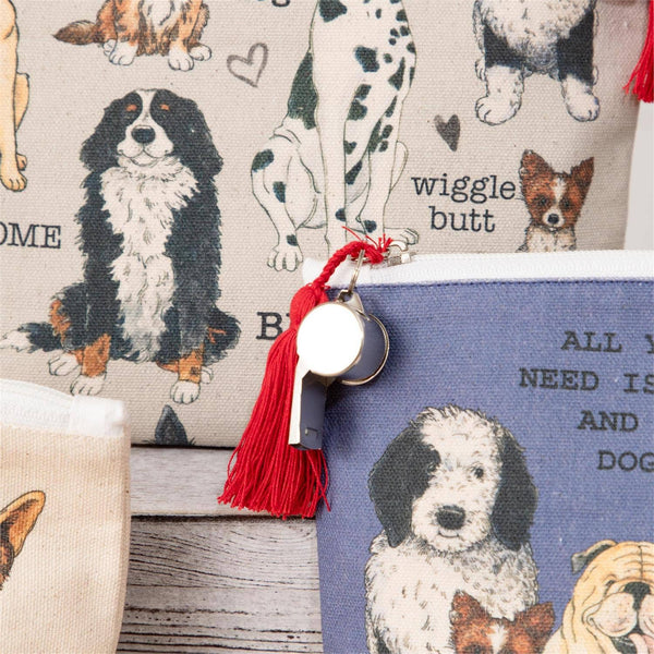 Audrey's Home & Gift - Travel Bags - Asstd Dog Breeds, With Whistle (Pk/03 Ast)