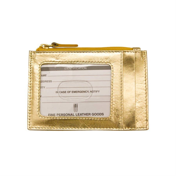 ili New York - 7416 Leather CC-ID Holder with Zip Pocket
