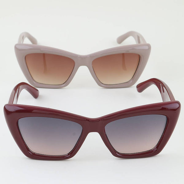 3AM BY H&D ACCESSORIES - Double Bolted Cloud Cateye Sunglasses