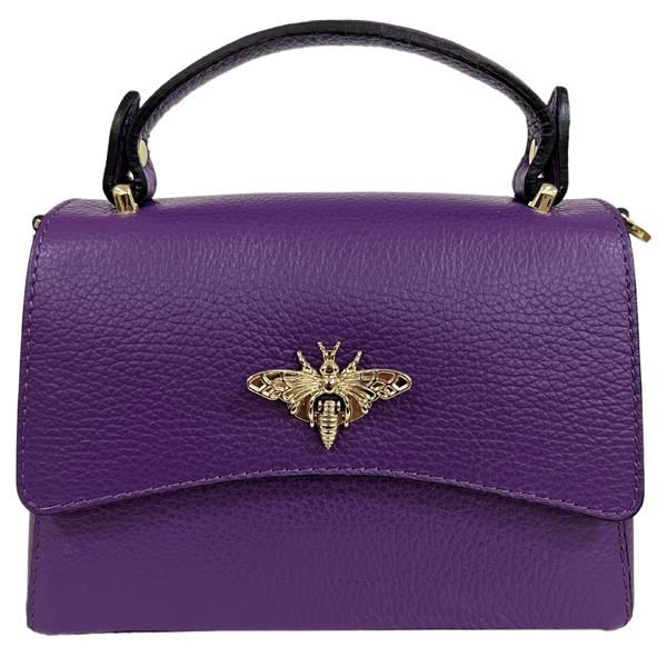 MODARNO - Women's shoulder bag in genuine leather with Ape closure