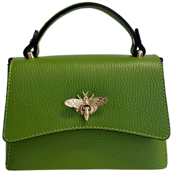 MODARNO - Women's shoulder bag in genuine leather with Ape closure