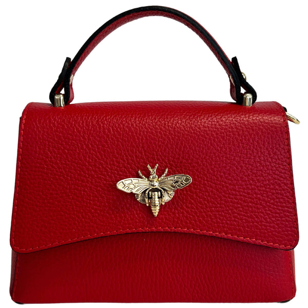 MODARNO - Women's shoulder bag in genuine leather with Ape closure