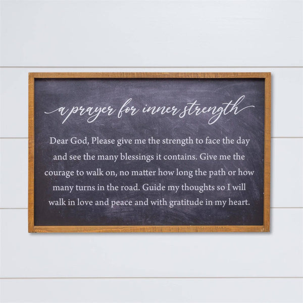 Audrey's Home & Gift - Sign - Prayer For Inner Strength (PC)